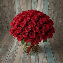Букет 55 Красных роз Фридом #REPLACE_PRED# Калья