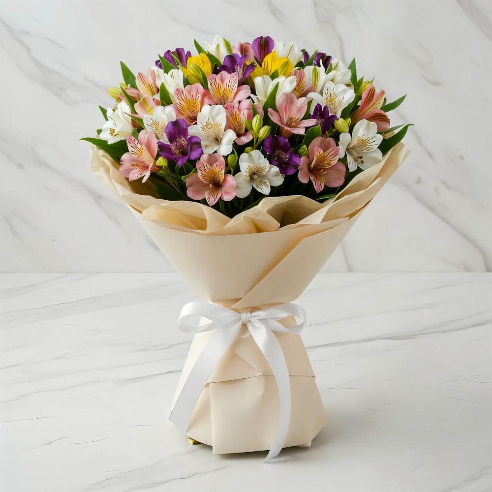 Букет цветов из: Альстромерии в Калья