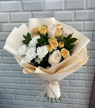 Букет цветов из:  Розы и Хризантемы #REPLACE_PRED# Калья