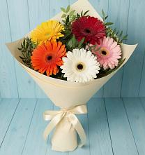 Букет цветов из:  Герберы в Калья