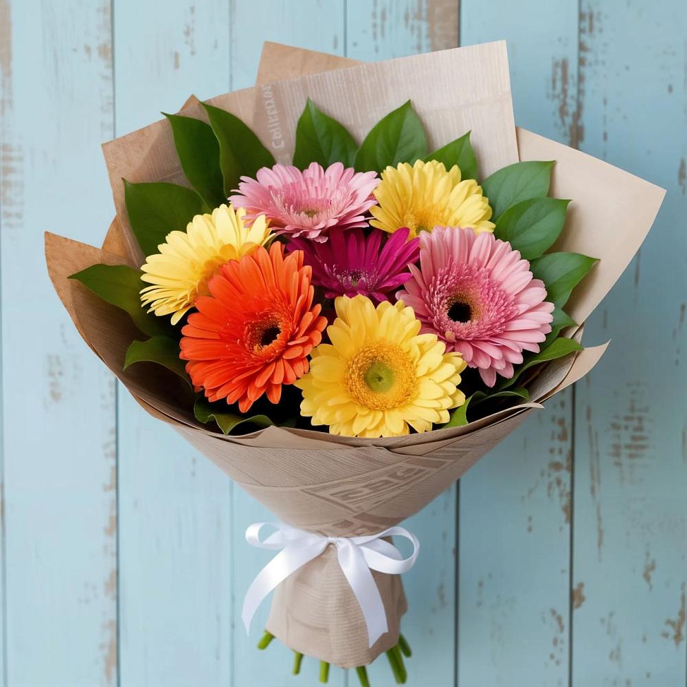 Букет цветов из: Герберы в Калья