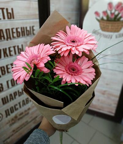 Букет цветов из: Герберы в Калья
