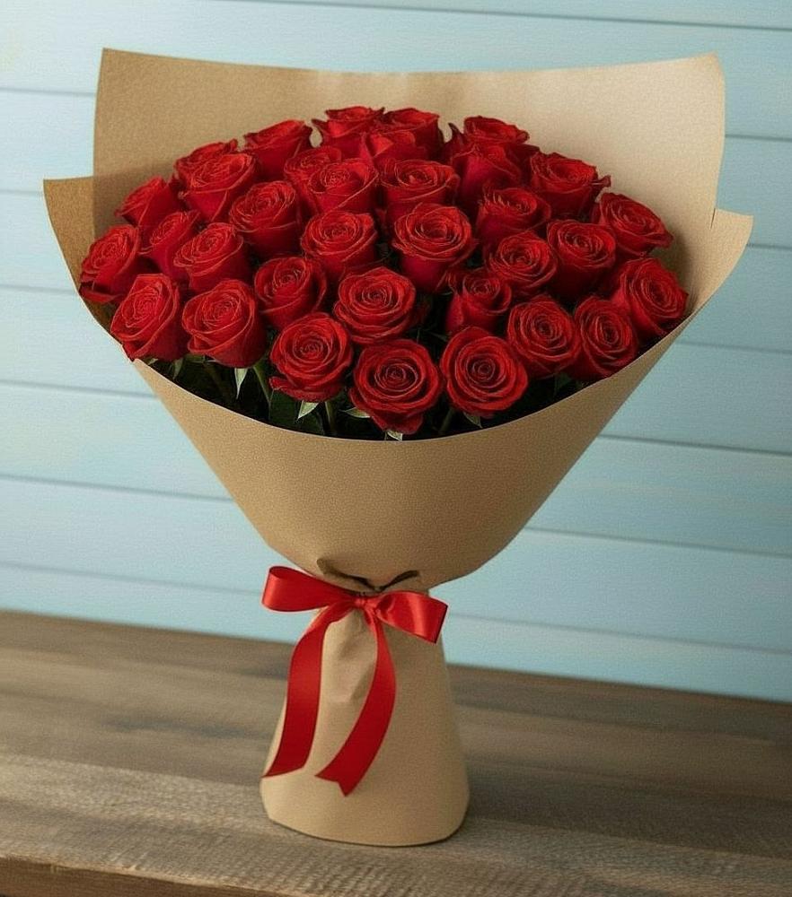 Букет Красные розы Милано в Калья