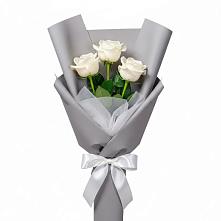 Букет 3 белые розы #REPLACE_PRED# Калья