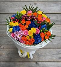 Букет цветов из:  Розы и Хризантемы в Калья