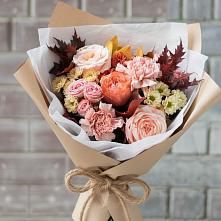 Букет цветов из:  Гвоздики, Хризантемы и Розы в Калья