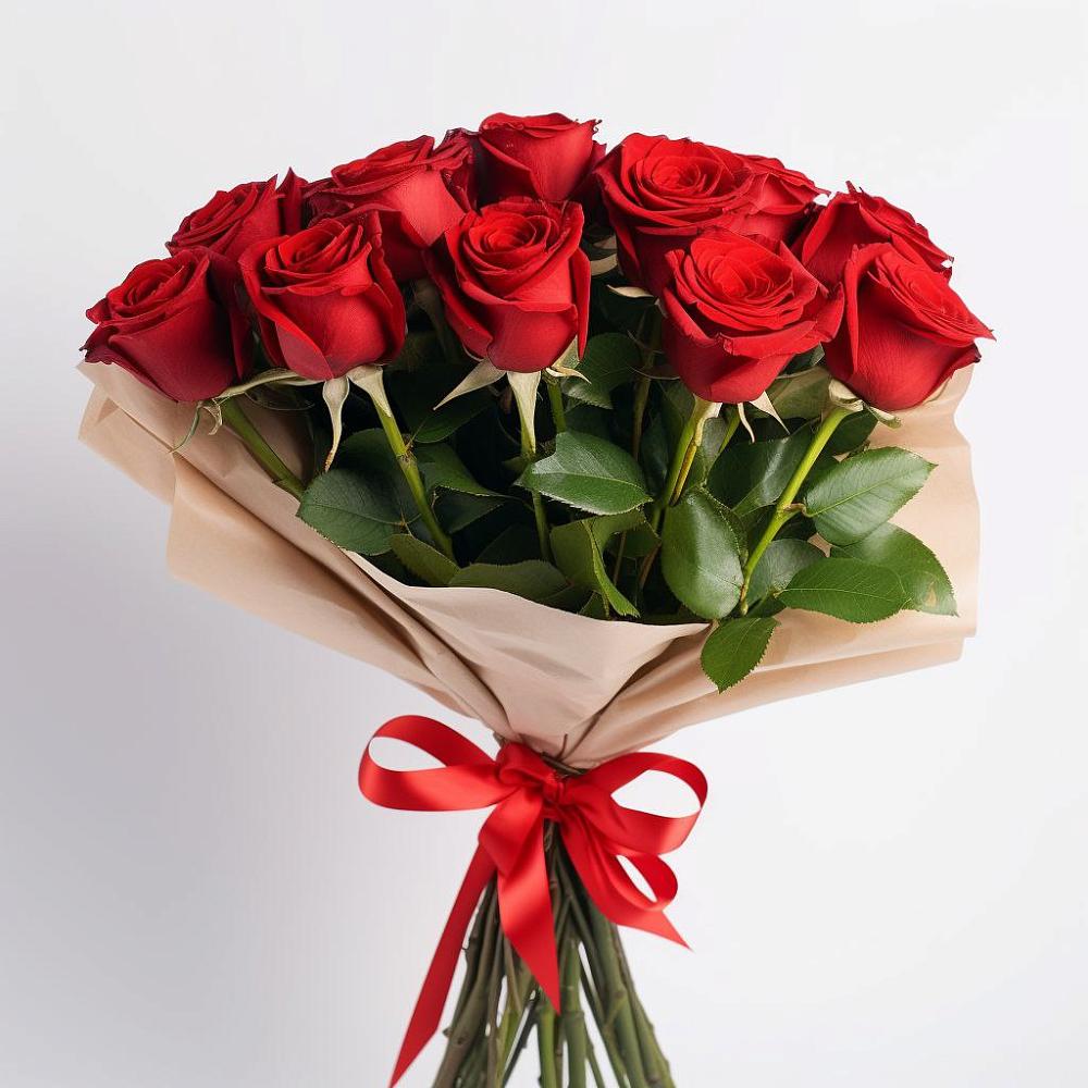 Букет 11 Красных роз Эдлесс Лав в Калья